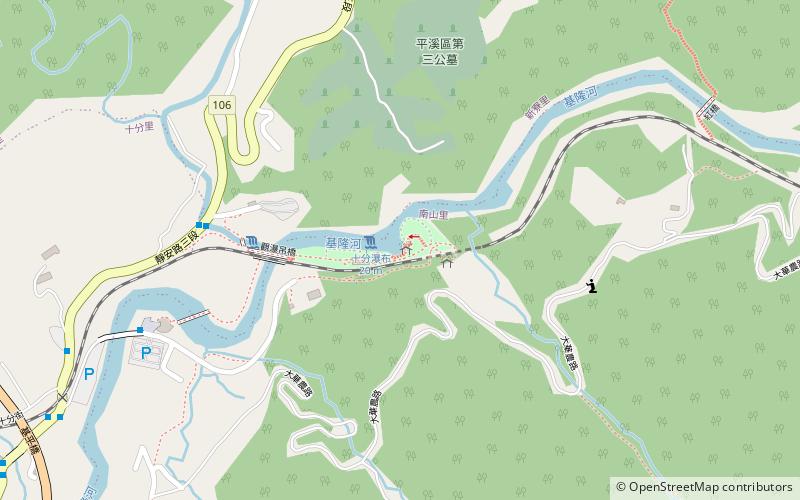 shifen waterfall park new taipei city location map