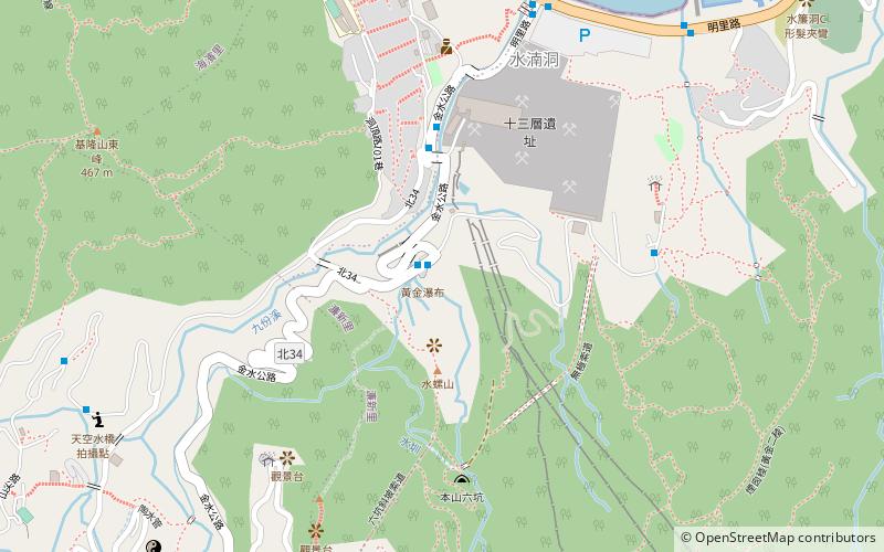 gold waterfall new taipei city location map