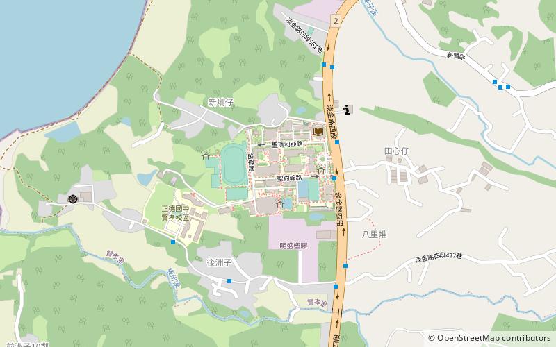 st johns university nowe tajpej location map