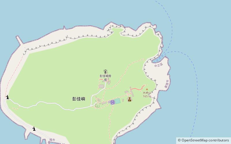 Pengjia Lighthouse location map