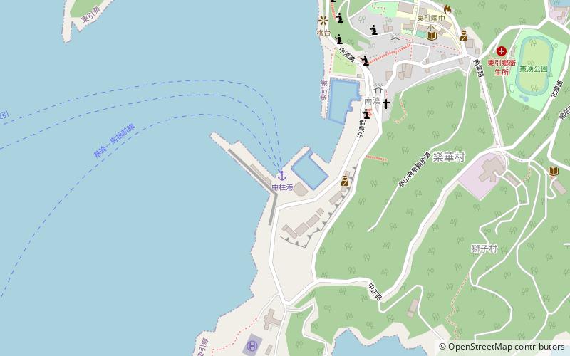 Zhongzhu Harbor location map