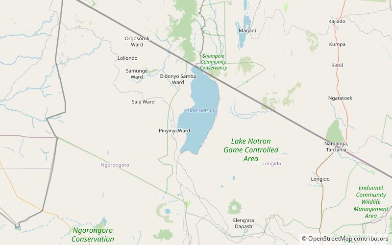 Jezioro Natron location map