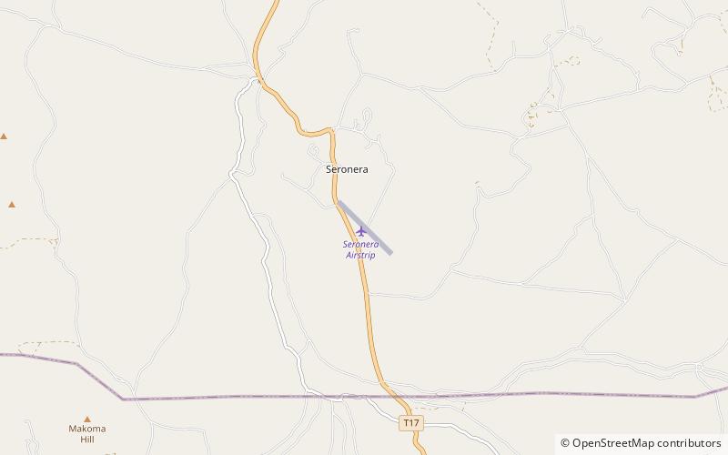 Seronera Airstrip location map