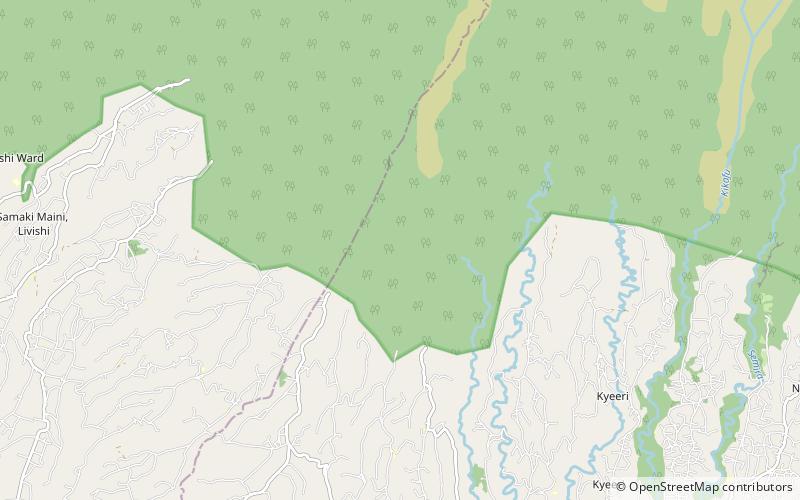 hai district kilimanjaro national park location map