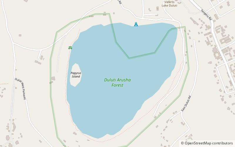 Lake Duluti location map