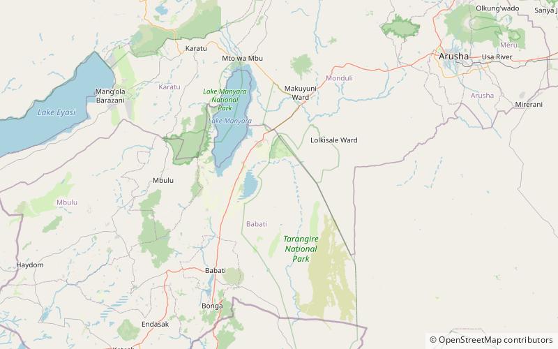 Tarangire Ecosystem location map