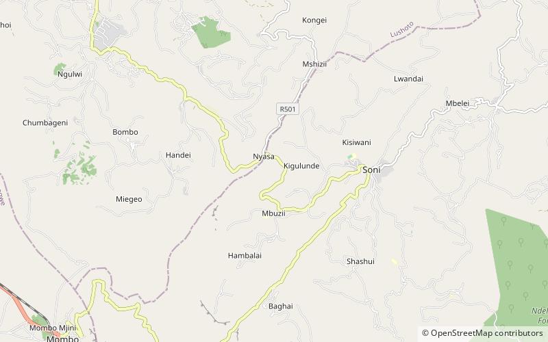 Chutes Soni location map