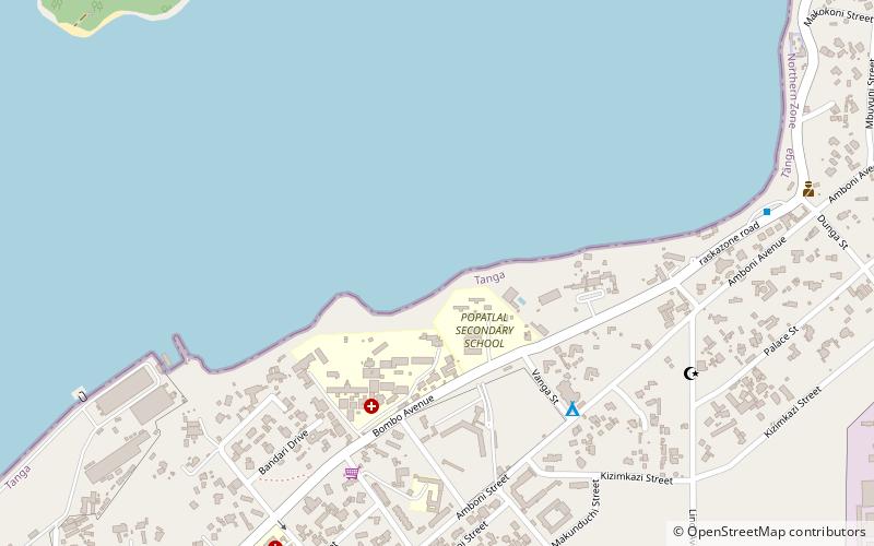tanga island rear range lighthouse location map