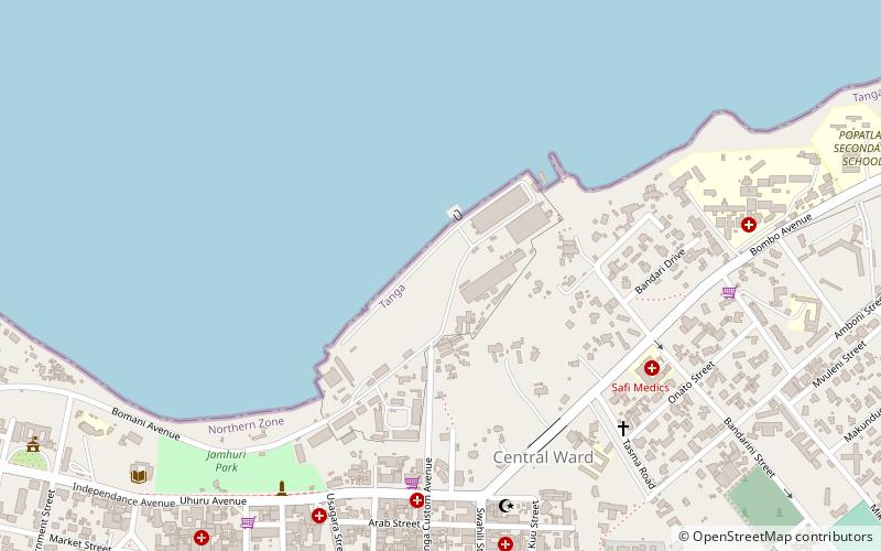 Port of Tanga location map