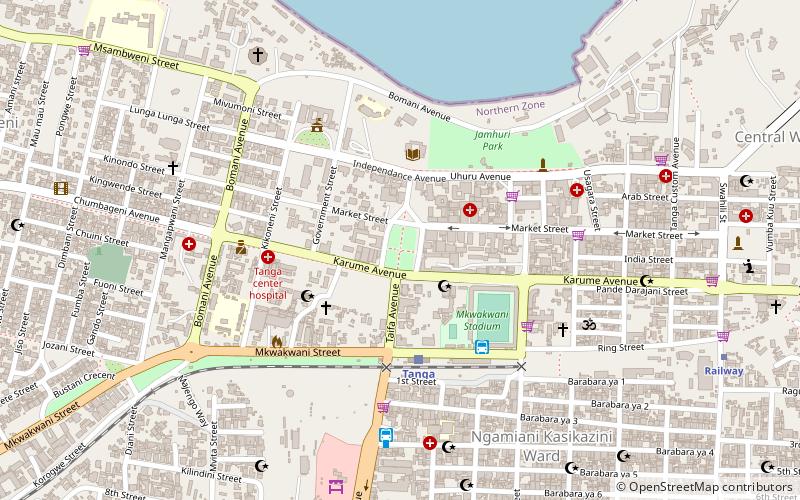 tanga district location map