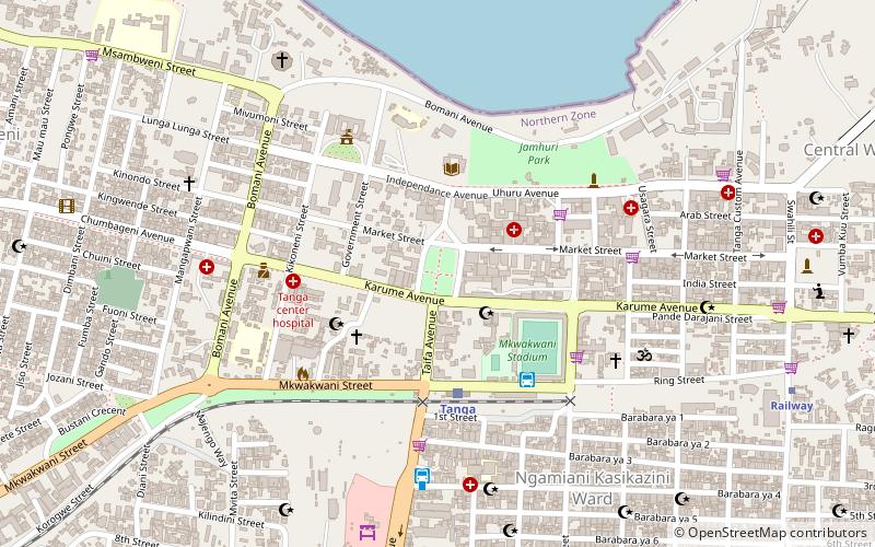 Tanga location map