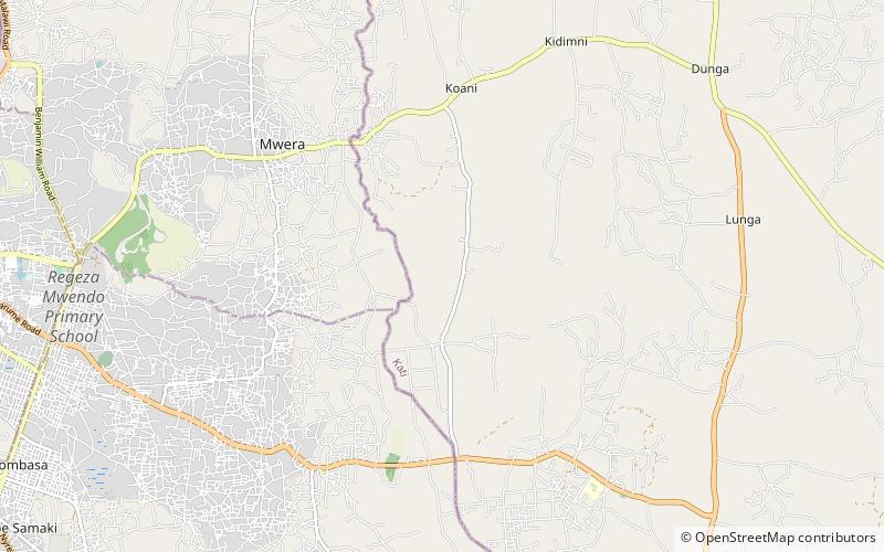 magharibi district wyspa zanzibar location map