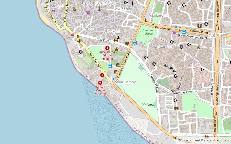 the peace memorial museum stone town location map
