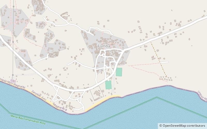 fumba wyspa zanzibar location map