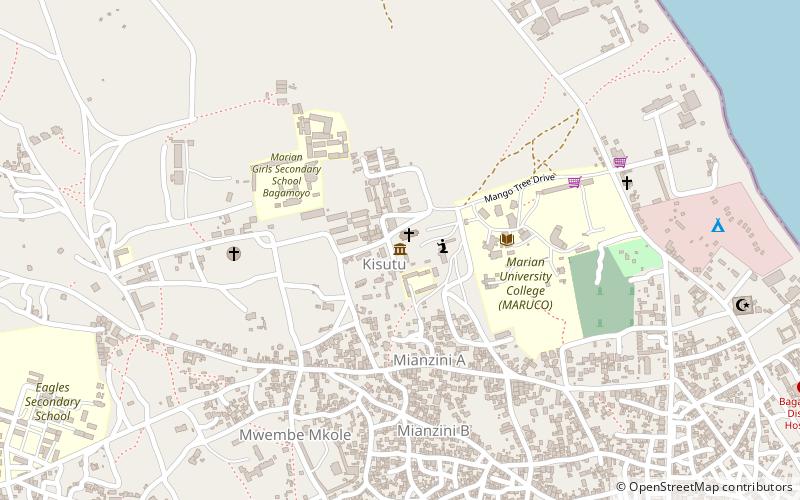 catholic museum bagamoyo location map