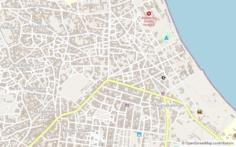 the block house bagamoyo location map