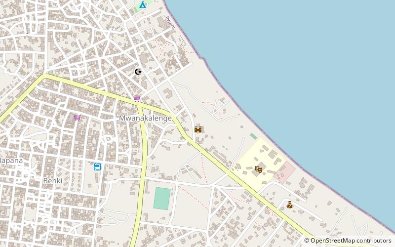 fortress and slave prison bagamoyo location map