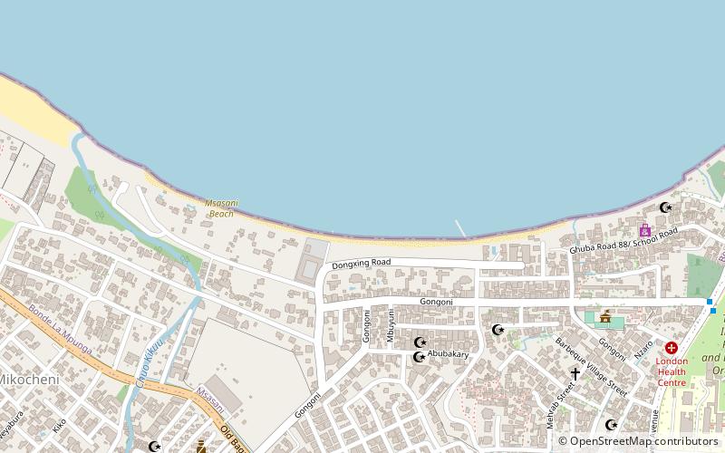 Msasani Beach location map