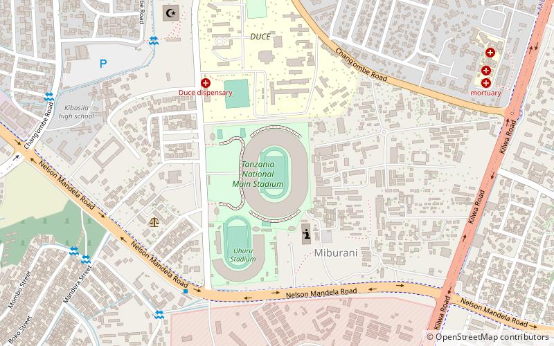 Estadio Nacional Benjamin Mkapa location map