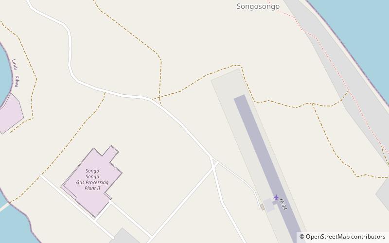 Songo Songo Airstrip location map