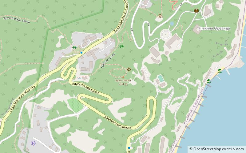 krestovaa oreanda location map