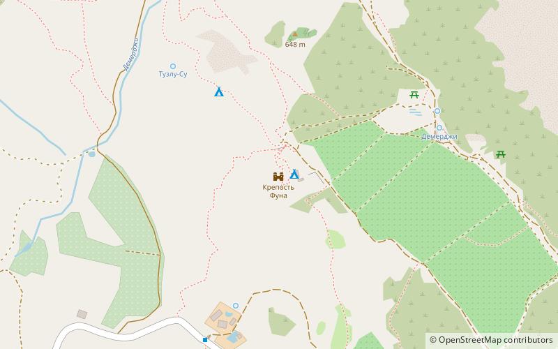 Krepost Funa location map