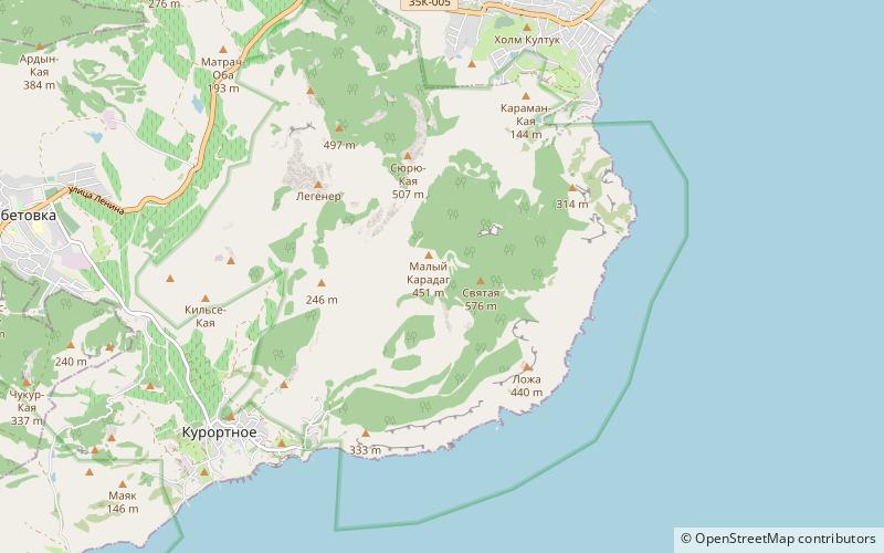 Kara Dag location map