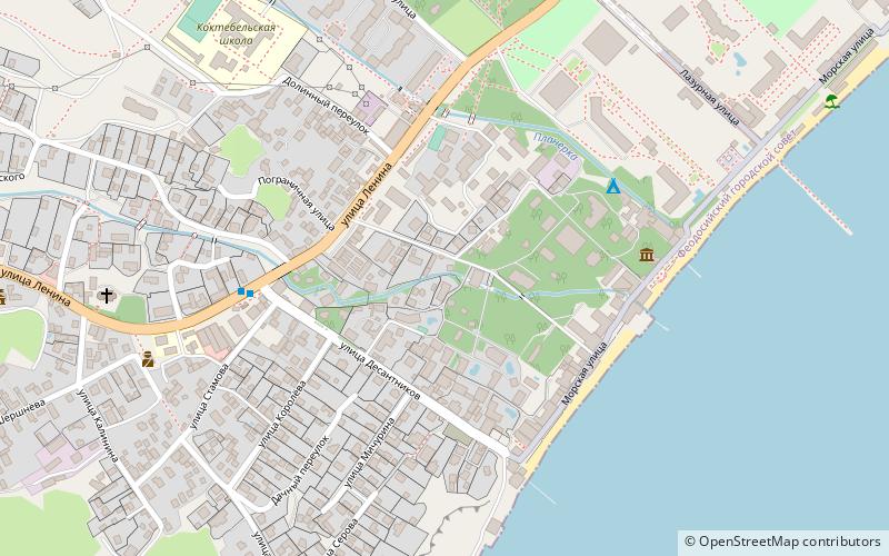 Koktebel location map