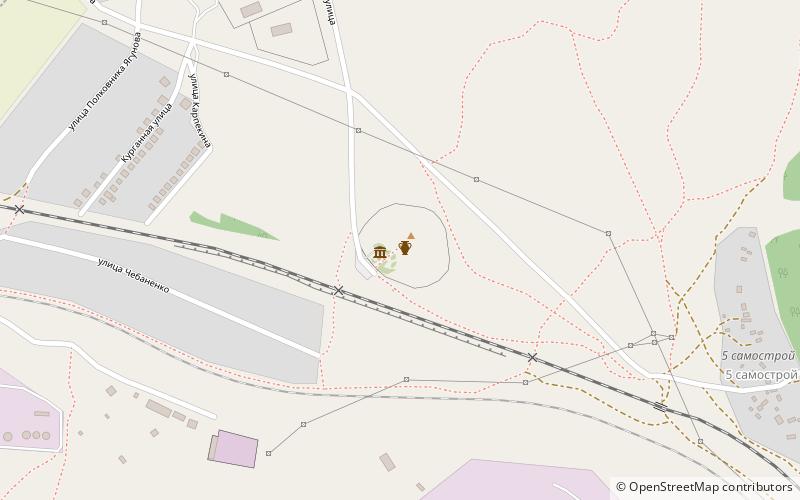 Kourgane Tsarsky location map