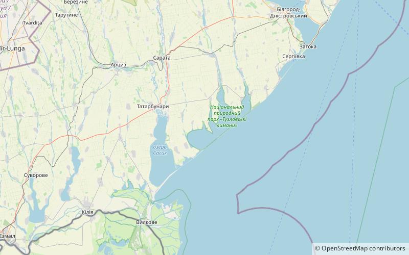 budury lagoon tuzly lagoons national nature park location map