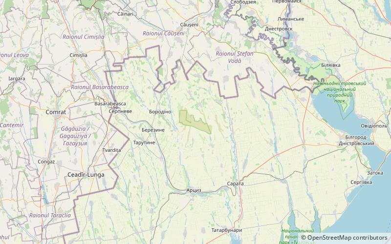 Tarutyns'kyj steppe location map