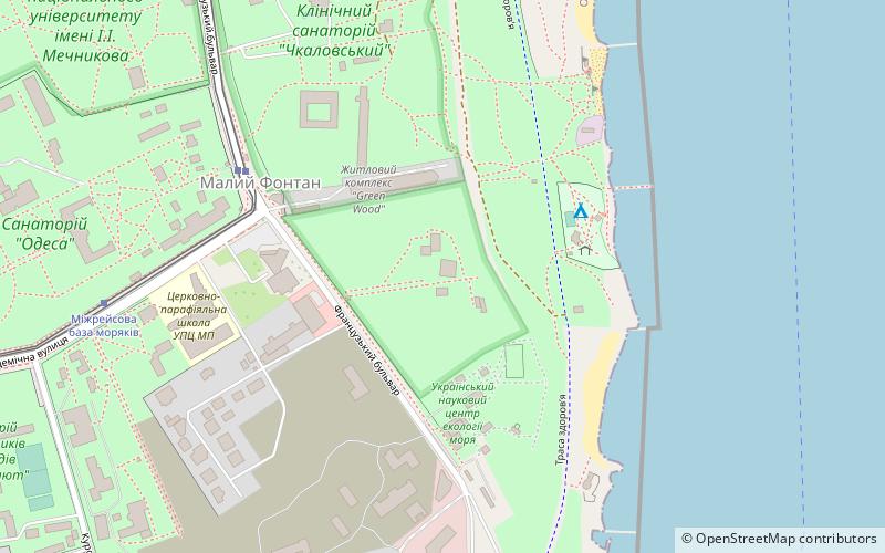 Odessa Botanical Garden location map