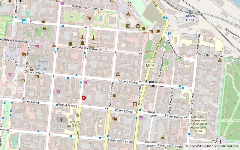 Odessa Museum of Western and Eastern Art location map