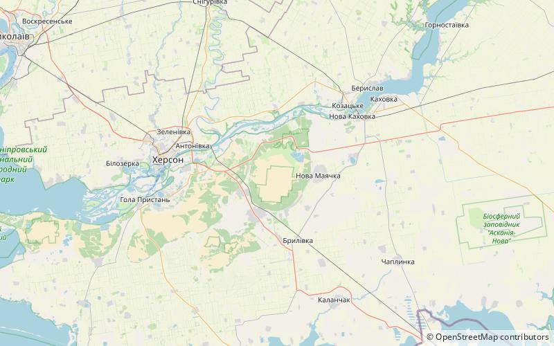 Parque natural nacional de Oleshky location map