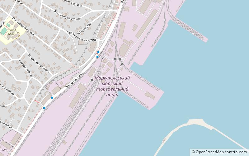 Port of Mariupol location map