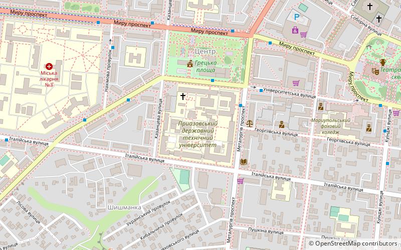 State Higher Education Institution “Pryazovskyi State Technical University” location map