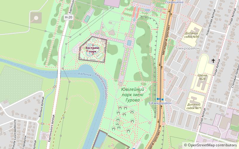 mykova gurov park mariupol location map