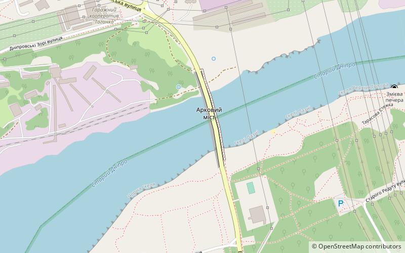 Zaporizhzhia Arch Bridge location map
