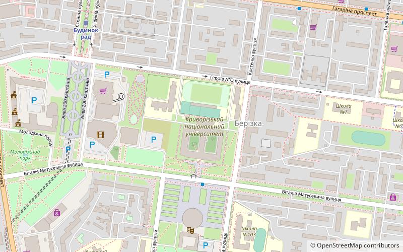 Nationale Universität Krywyj Rih location map