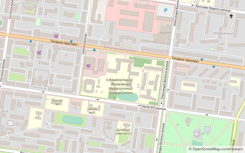 Kryvyi Rih State Pedagogical University location map