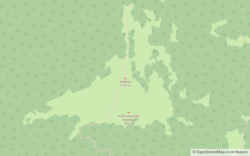 Kobila Mountain location map