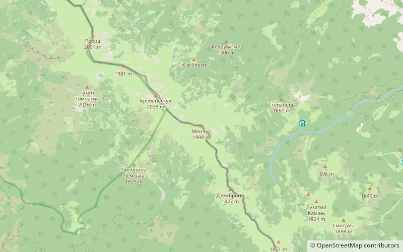 Menczuł location map