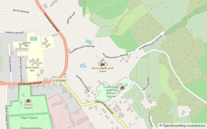 Vinogradivskij zamok location map