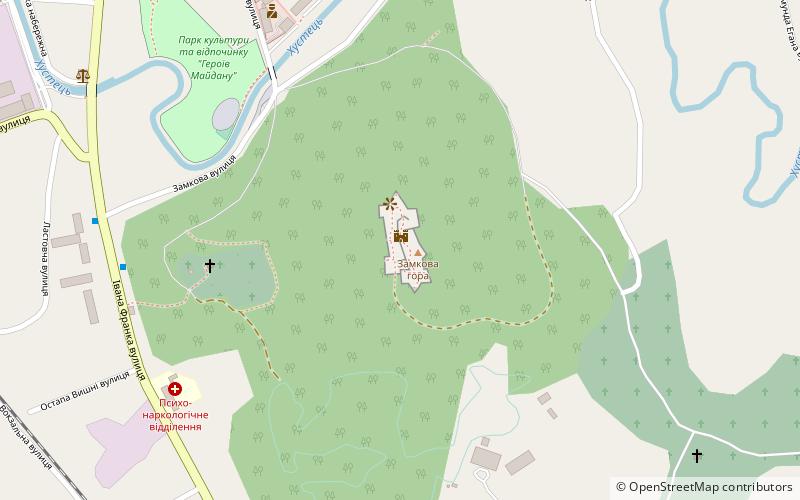 Khust Castle location map