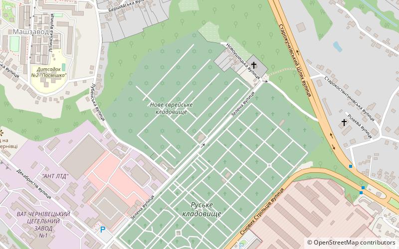 Jewish cemetery of Chernivtsi location map