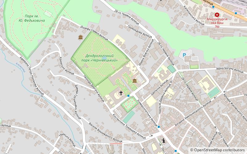 czerniowiecki uniwersytet narodowy im jurija fedkowycza czerniowce location map