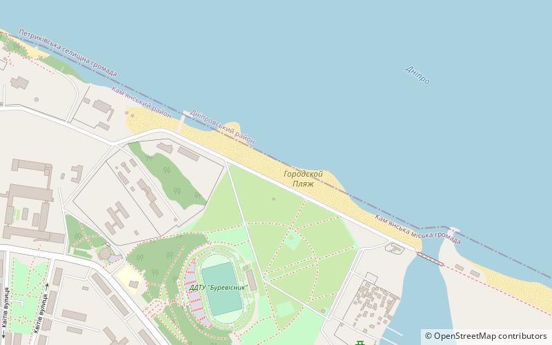 city beach kamianske location map