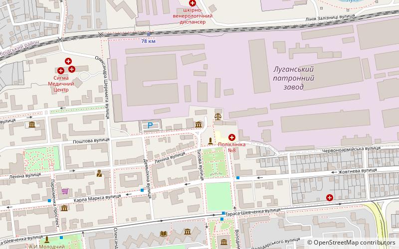 Luganskij hudoznij muzej location map
