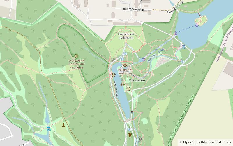 Sofiyivsky Park location map