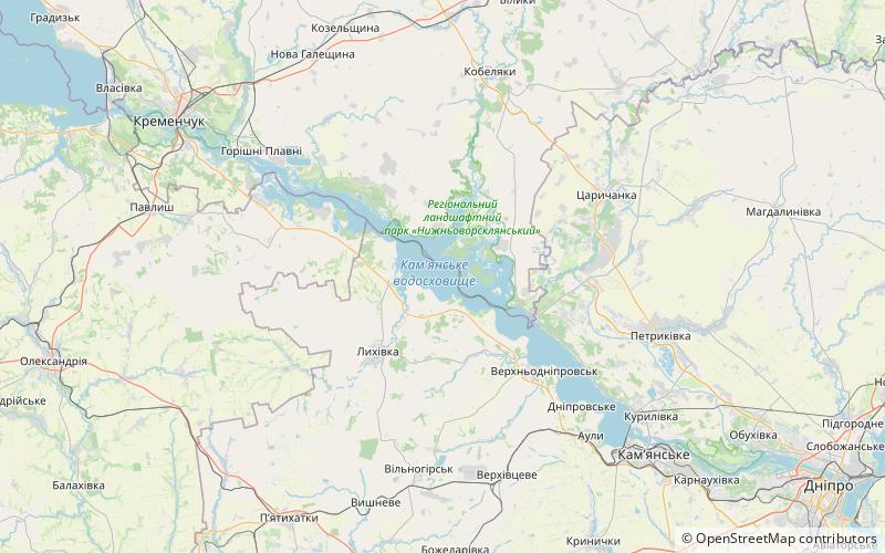 Embalse de Kamianské location map